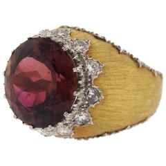 Mario Buccellati Large Tourmaline Gold Ring