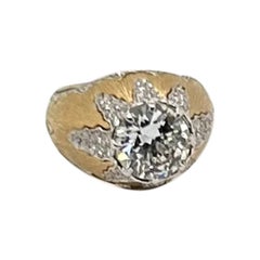 Buccellati 18k YG Diamond Ring