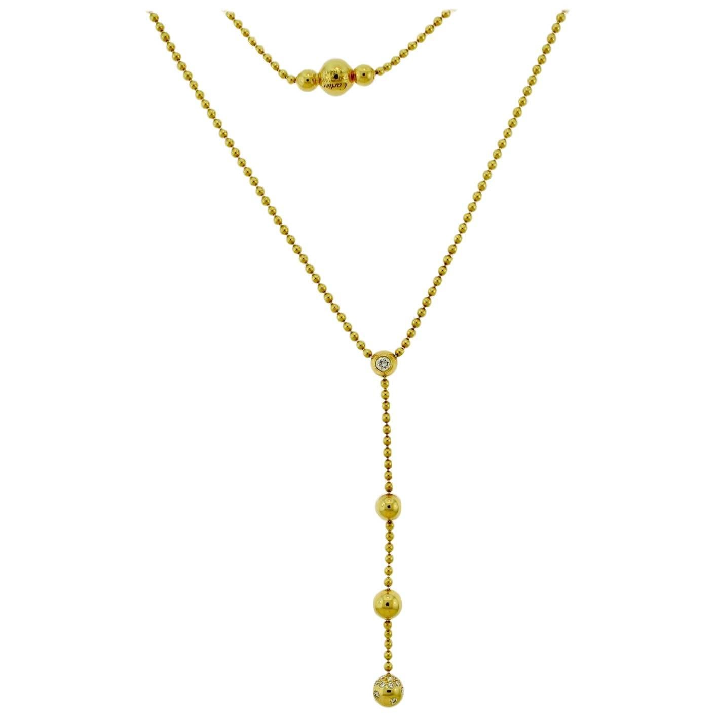 Cartier Pluie de Diamants 18k Yellow Gold Necklace
