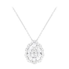 18K White Gold 1.0ct Diamond Necklace
