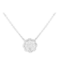 18K White Gold 0.50ct Diamond Necklace
