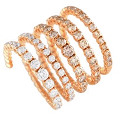 Rabat 18K Yellow Gold 2.75ct Diamond Coil Ring