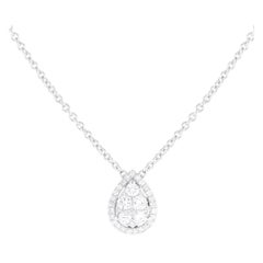 18K White Gold 0.50ct Diamond Necklace