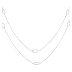 18K White Gold 1.75ct Diamond Necklace