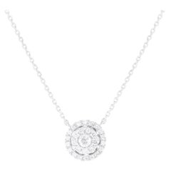 18K White Gold 0.50ct Diamond Necklace