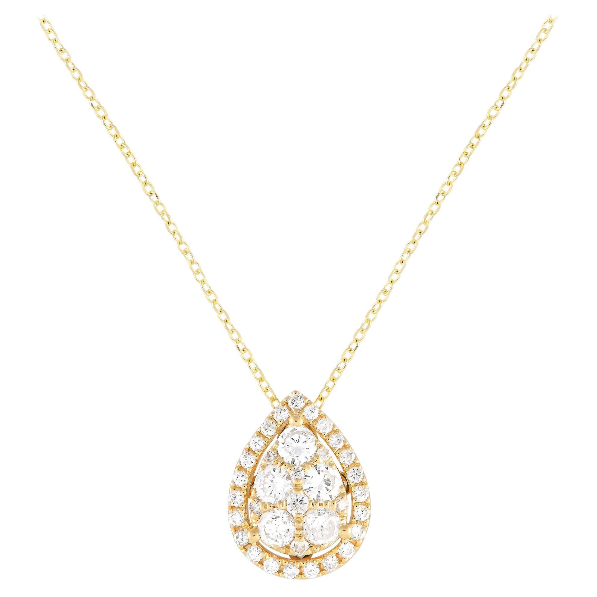 0.11ct Diamond Necklace ~ Yellow Gold