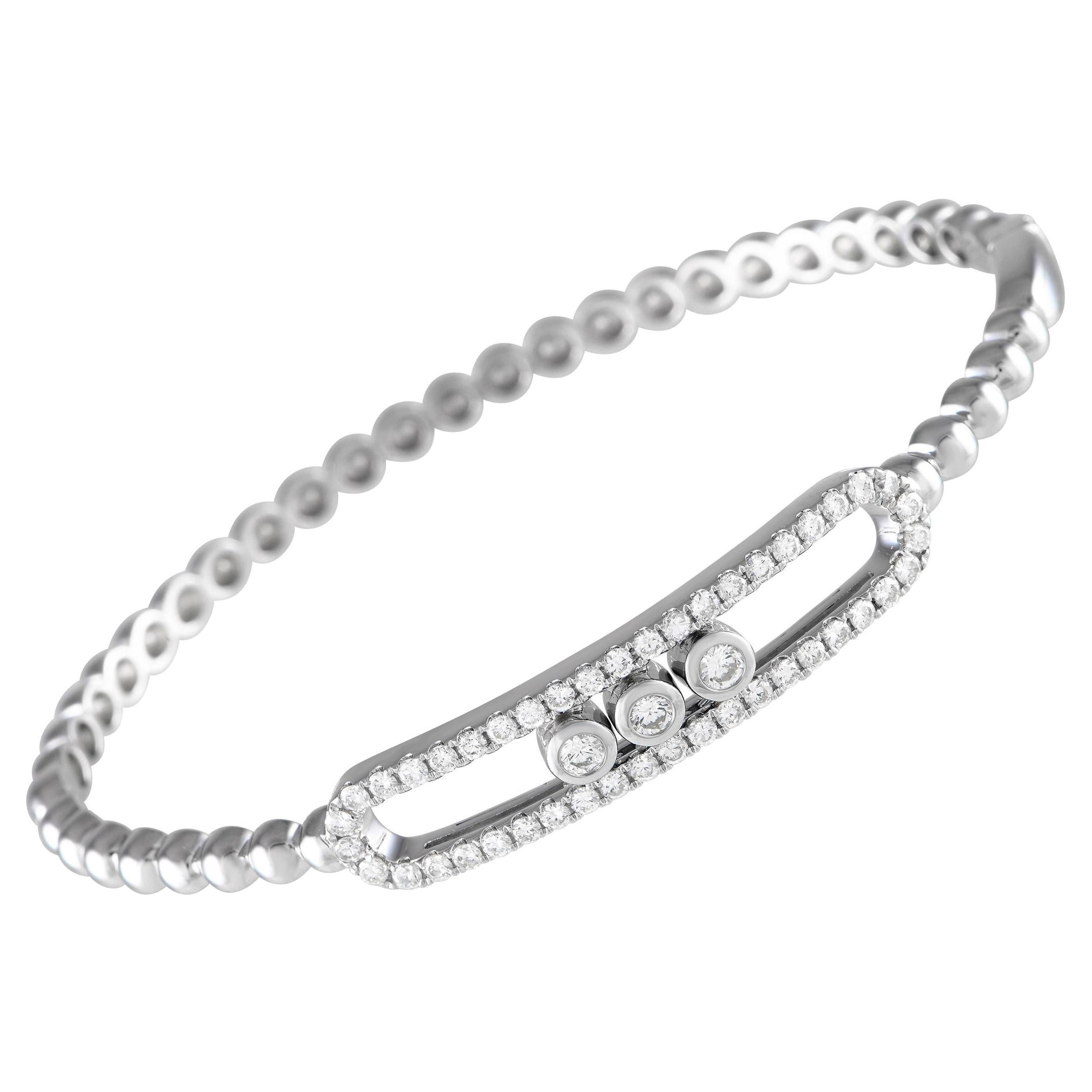 18K White Gold 1.85ct Diamond Bracelet