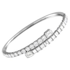 18K White Gold 7.40ct Diamond Bracelet