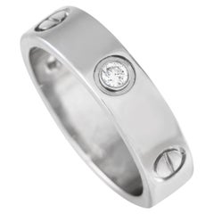 Cartier LOVE 18K White Gold 3 Diamond Ring