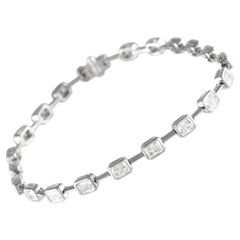 18K White Gold 4.20ct Diamond Bracelet