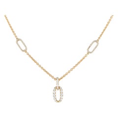 18K Yellow Gold 1.0ct Diamond Necklace