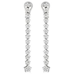 Pasquale Bruni Boucles d'oreilles en or blanc 18 carats avec 1,25 ct de diamant