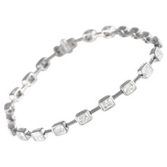 18K White Gold 3.10ct Diamond Bracelet
