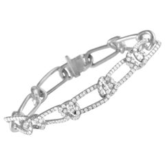 18K White Gold 4.35ct Diamond Bracelet