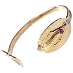 Spiritual, Turmalin, Opal Spiritual  Armspange Armband Manschette Gold Vermeil