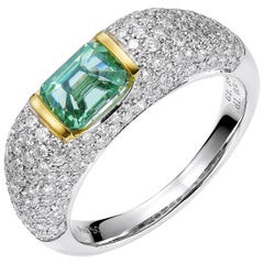 GEMCOOK JEWELLERY 1.18ct Cool Mint Garnet Ring