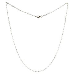 Collana JR con diamanti taglio rosa da 6,70 carati in oro bianco da 18 carati
