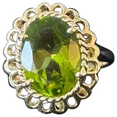 4,0ctw Prasiolith 14K Gelbgold Ring