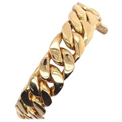 Bracciale a catena Tom Wood 925 A. Silver con placcatura in oro 9ct