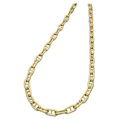 Cartier New York 18ct Yellow Gold Nautical Anchor Link Long Chain Necklace