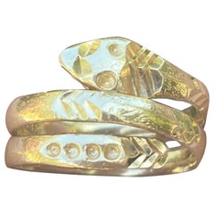 Vintage 14K Yellow Gold Snake Ring