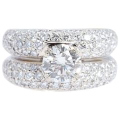 Diamond Double Gold Band Ring