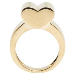 Van Cleef & Arpels Gold Heart Shaped Ring