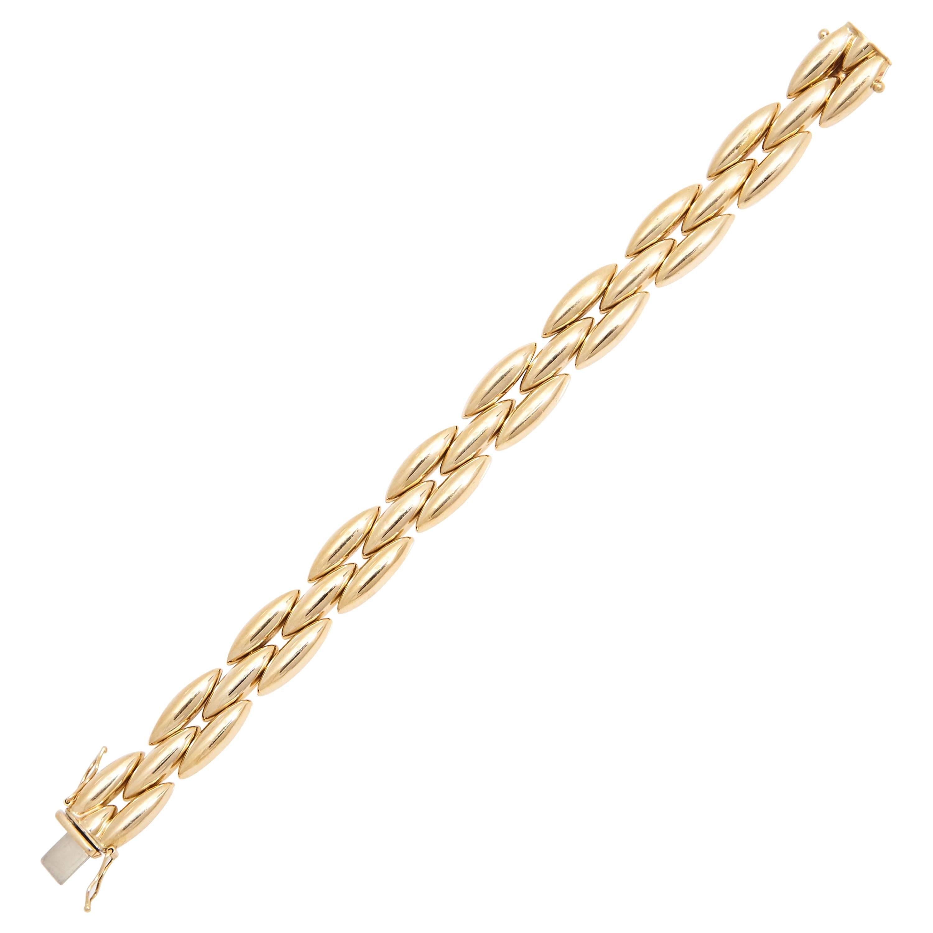 Cartier 18 Karat Yellow Gold Bracelet For Sale