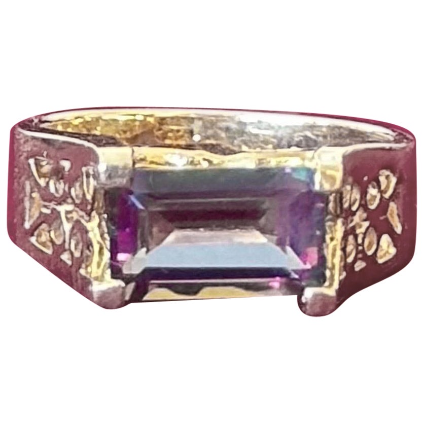 2.0ctw Amethyst 14k Yellow Gold Ring
