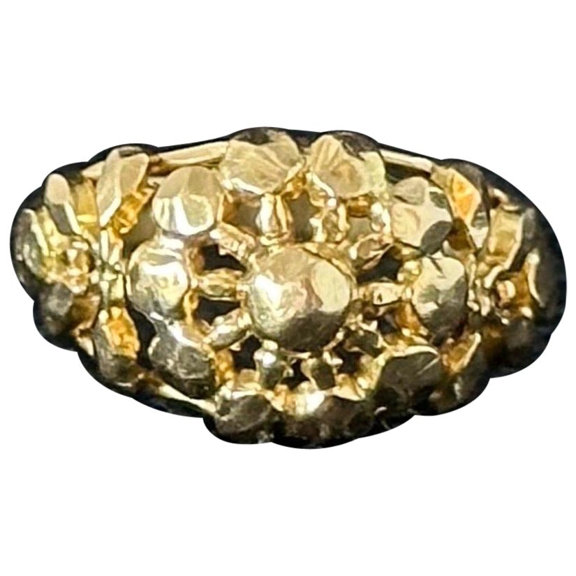 19th Century 14k Solid Yellow Gold Ring For Sale