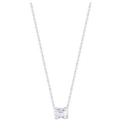 Harakh GIA Certified 1.00 Carat Solitaire Diamond Pendant Necklace in 18 Kt Gold