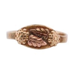 Anillo antiguo de oro de Black Hill. Anillo TAG 10k Black Hill. banda de oro de black hills