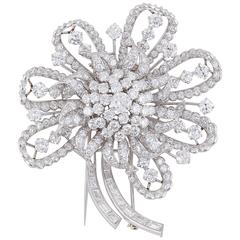 Incredible Circa 1930's Estate Diamond Brooch 3