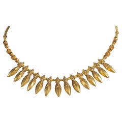 22K Gold Beaded Necklace, India Mid-1900's