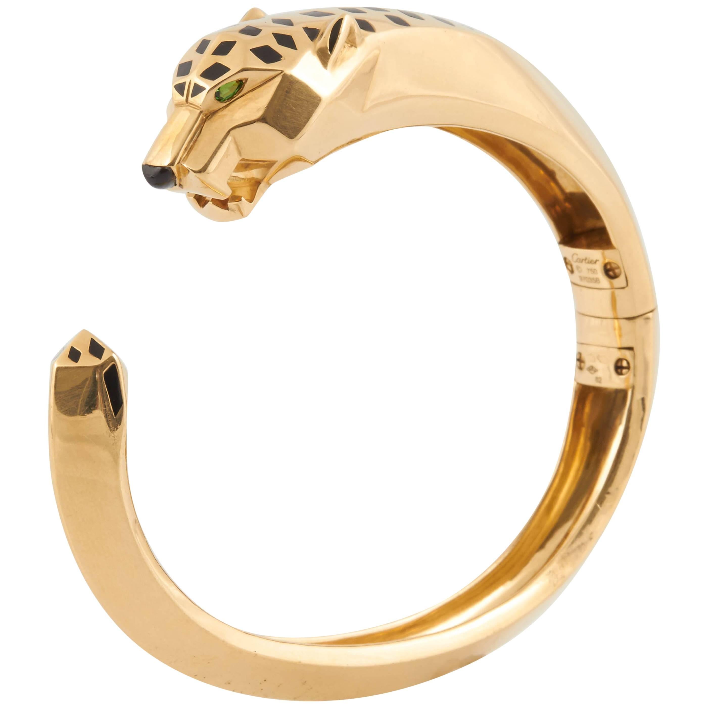 Cartier Panthère de Cartier garnet onyx gold bracelet