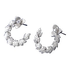 Ohr Manschette Moissanit-Ohrringe 925 Sterlingsilber Einzigartiges Hochzeitsgeschenk für Damen.