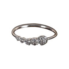 Moissanite Engagement Ring 925 Sterling Silver Unique Promise Ring for Her.