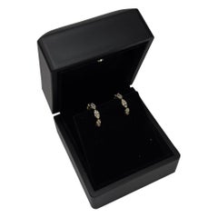 Marquise Moissanite Hoop Earrings 925 Sterling Silver Triple Marquise Earrings.