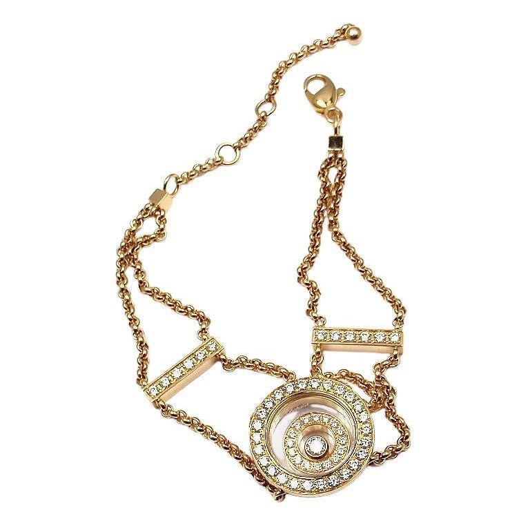 Gelbgoldarmband von Chopard Happy Spirit mit Diamanten