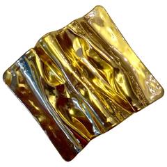 Michael Kneebone Folded Gold Brooch