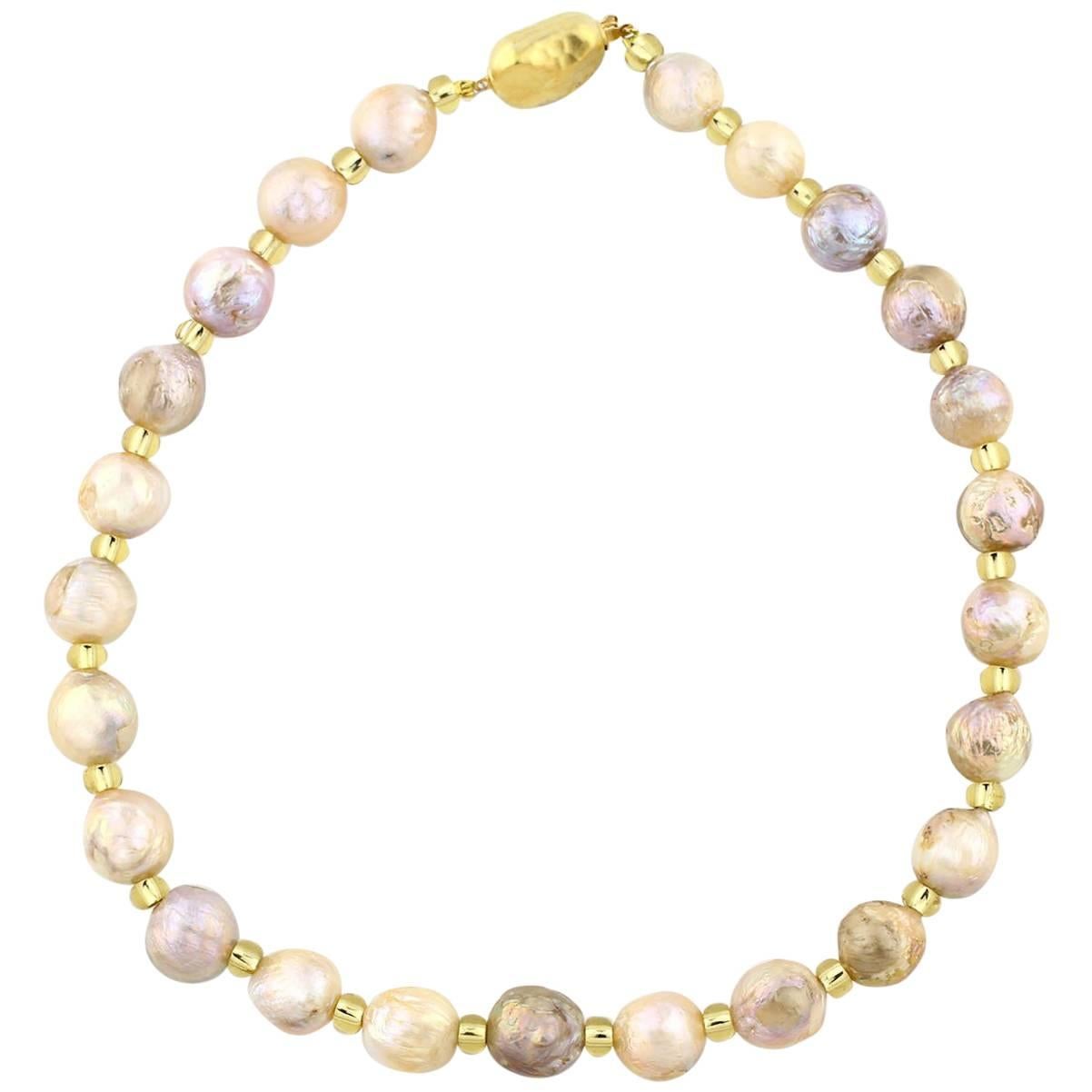 AJD ELEGANT Reale, exquisite, mehrfarbige Perlenkette mit Perlen