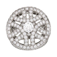 Anello con diamante e platino di Cartier