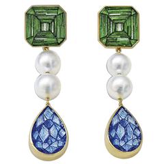 Sicis Falso Vero Pearl Micromosaic Earrings 4