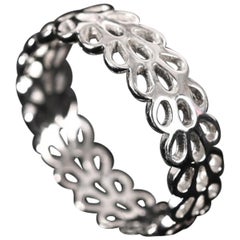 Anillo minimalista de plata de ley 925 para ella Aniversario de boda Mejor regalo.