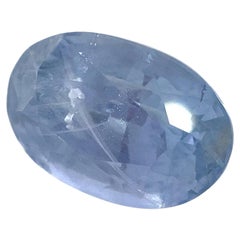 Zaffiro blu ovale da 3.18ct non riscaldato
