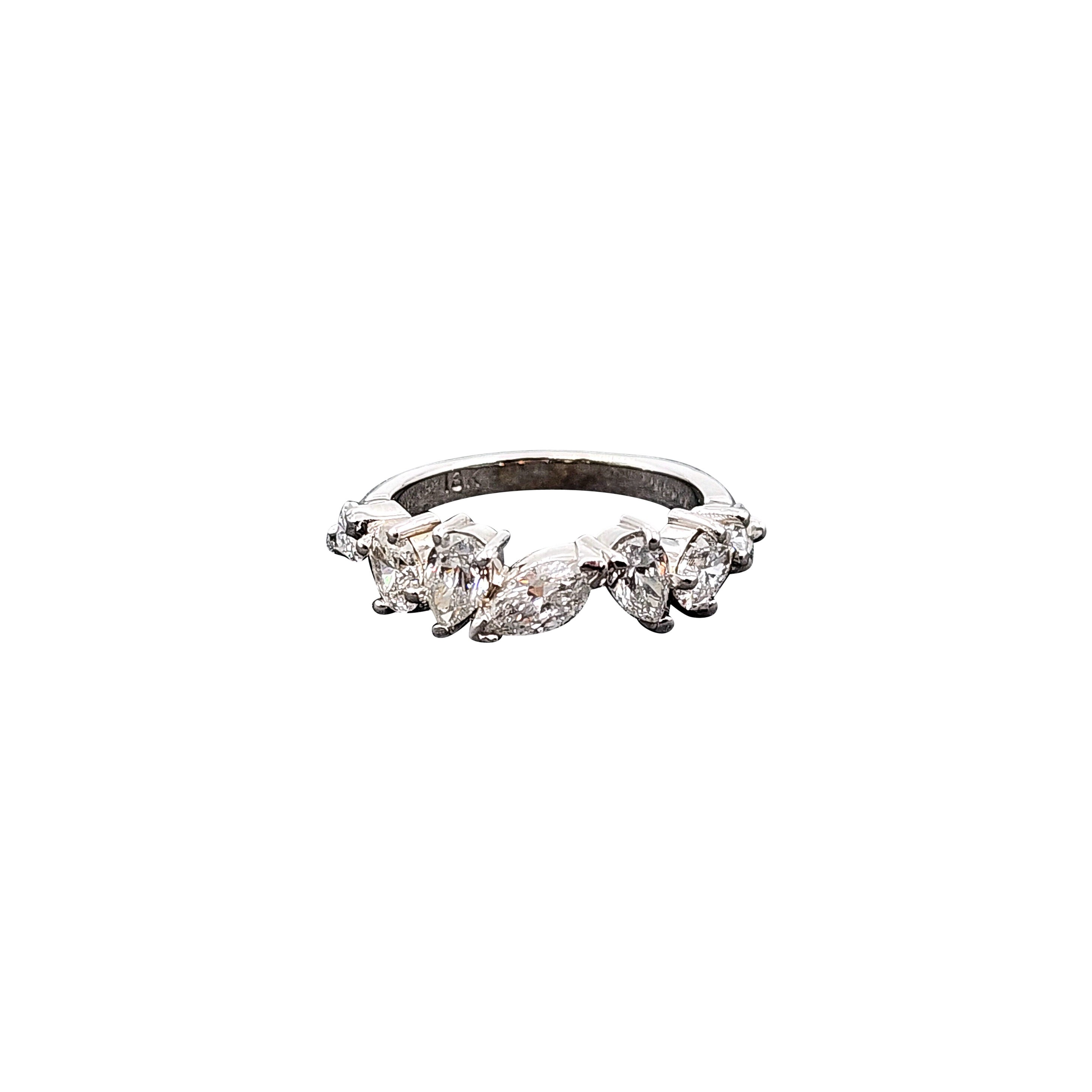 1.78 ct Mixed Shape Diamond Band For Sale