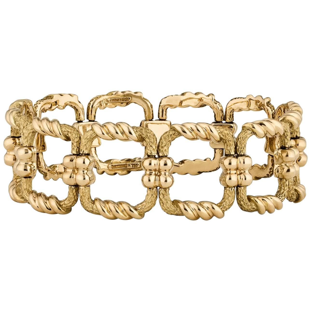 Jean Schlumberger for Tiffany & Co. Square Link Gold Bracelet