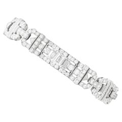 Antique Art Deco 11.75Ct Diamond and Platinum Bracelet Circa 1920
