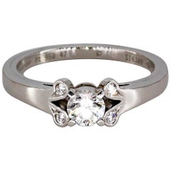 Cartier Ballerine Diamond Platinum Engagement Ring