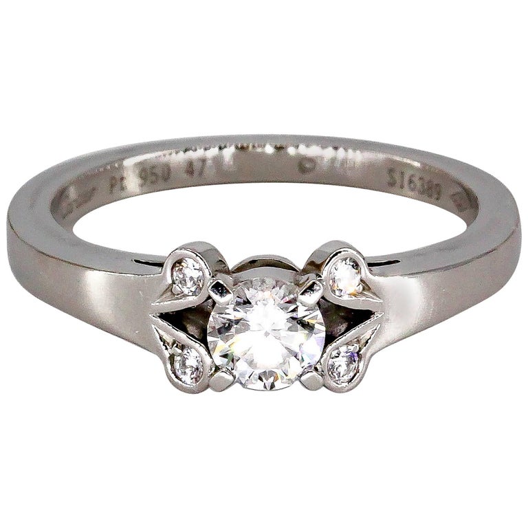 Cartier Ballerine Diamond Platinum Engagement Ring at 1stDibs cartier